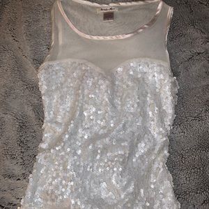 Sparkly sleeveless top